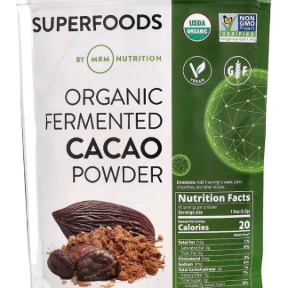 MRM Nutrition Superfoods Organic Fermented Cacao Powder, 8.5 oz
